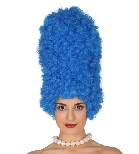 Blue wig cartoon character - cartoon,