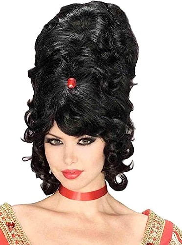 Beehive wig black - black, tall