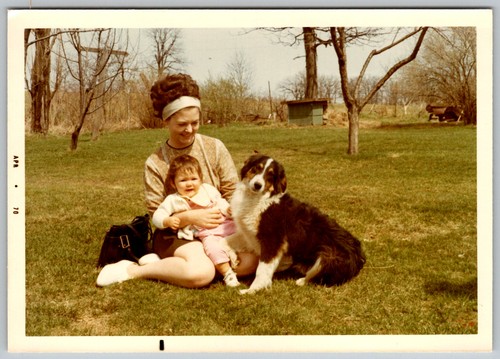 Vtg color snapshot - snapshot, woman