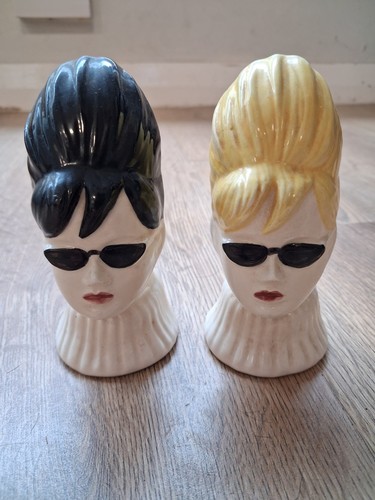 Retro ceramic lady head - retro,